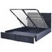 Beliani Cama baú Veludo VERNOYES 188x214 Preto