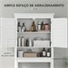 Armário sobre Sanita MDF HOMCOM, casa - casa de banho Branco
