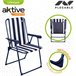 Conjunto de mesa dobrável e 2 cadeiras Aktive Camping Branco