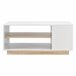 Mesa de centro Trelleborg com prateleira de aglomerado Natural/ Branco