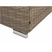 Beliani Conjunto lounge BELVEDERE Castanho