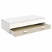 Gaveta de cama arrumada Branco/ Bege