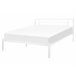 Beliani Cama com estrado Metal CUSSET 167x209 Branco