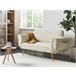 Beliani Sofá-cama Bouclé SAARELA Creme