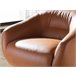 ANGEL CERDA Poltrona giratório em pele castanha Castanho