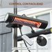 Aquecedor Elétrico de Exterior Outsunny 842-279V91BK Preto