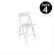 Pack 4 silla plegable Pleggo Branco