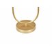Beliani Candeeiro de mesa YANKEE Dourado