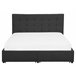 Beliani Cama com armazenamento Poliéster ROCHELLE 173x213 Cinza Escuro