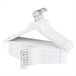 Max Home Pack de 20 cabides de madeira Branco