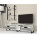 Conjunto de móvel de TV e prateleira ZENA, branco Branco