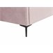 Beliani Cama com armazenamento Veludo SEZANNE 170x215 Rosa