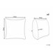 Beliani Almofada decorativa DAISY 45x45 Bege
