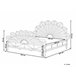 Beliani Cama com estrado Rattan/vime FLORENTINE 187x207 Castanho