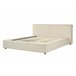 Beliani Cama com estrado Bombazine LINARDS 210x242 Bege