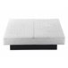 Beliani Cama de água Poliéster ALBI 175x211 Cinza