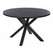 Beliani Mesa redonda MALETTO 120x120 Preto