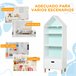 Prateleira de livro infantil P2 class MDF, pine wood HOMCOM Branco