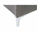 Beliani Cama com estrado Veludo AMBERT 188x212 Cinza