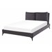 Beliani Cama Veludo MELLE 156x233 Cinza Escuro