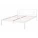 Beliani Cama com estrado Metal CUSSET 167x209 Branco