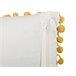Beliani Almofada decorativa LYCROIS Branco/ Bege