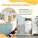 Barrera de Segurança para Cães Acero e PA PawHut Branco