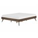 Beliani Cama com estrado MDF BERRIC 148x202 Castanho
