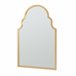 [en.casa] Espelho de parede Hämeenkyrö design atrativo MDF 60x2 Dourado