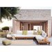 Beliani Conjunto lounge SANZA Branco