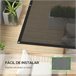 Vela de Sombra PP Outsunny Preto
