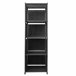 Prateleira de Organização 5 Pisos PVC e Tecido Nyana Home 125x41x29 cm 41 Preto