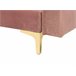 Beliani sofá modular Veludo ABERDEEN Rosa