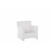 Beliani Conjunto lounge Ratan sintético MARINO Branco