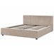 Beliani Cama com estrado Bouclé MIRANDE 189x231 Cinza