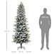 Árvore de Natal PVC, PE, Aço HOMCOM, casa - natal Multicor