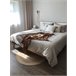 Beliani Cama com estrado MDF SERRIS 188x215 Castanho