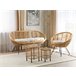 Beliani Conjunto lounge Rattan/vime MARATEA/CESENATICO Natural