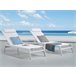 Beliani Cadeira lounge/relax CATANIA Branco