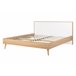 Beliani Cama com LED MDF SERRIS 148x215 Castanho