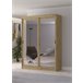 Roupeiro TOUCH II portas deslizantes com espelho 150x215cm Carvalho