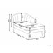 Beliani Chaise longue Bouclé ALLIER Bege