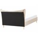 Beliani Cama com estrado Veludo CHALEIX 148x212 Cinza Claro