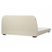 Beliani Cama com estrado Poliéster ROISEL 201x226 Creme