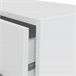 Mesa de cabeceira 2 gavetas cor branca LEADER  Branco