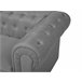 Beliani Conjunto de sofás CHESTERFIELD Cinza Claro