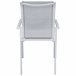 Set de jardim com mesa e 6 cadeiras ANZIO cor cinzenta Branco