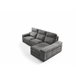 Chaise longue 3 lugares com 3 puffs FULL Antracite