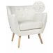 Beliani Poltrona de leitura DRAMMEN Branco