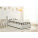 Cama dobrável com cabeceira + colchão Branco